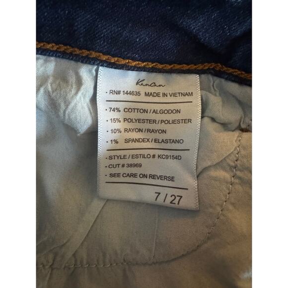 Kancan Estilo Distressed Button-Fly Skinny Jeans Size 7/27 - Picture 5 of 7